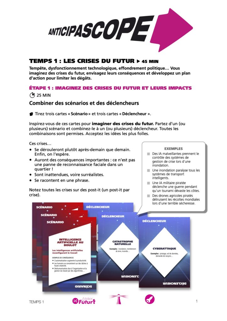 Consignes pour le temps 1 de l'atelier