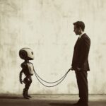 l'IA intelligente est le surhomme qui tient l'homme en laisse
