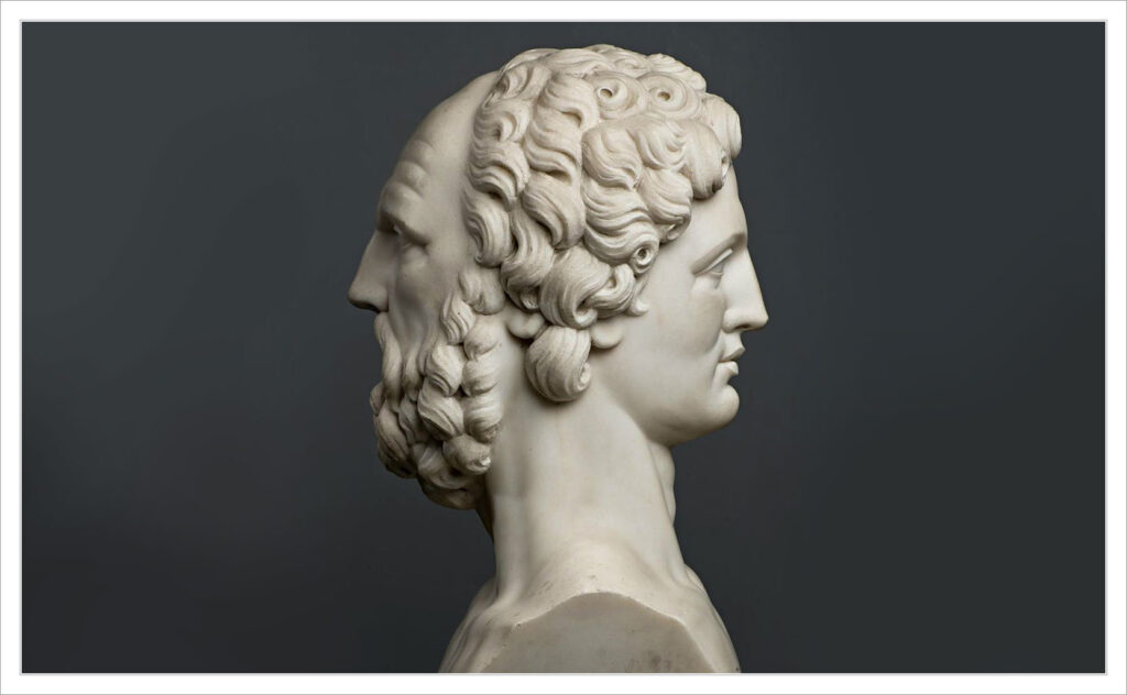 Janus, Dieu romain aux deux visages.