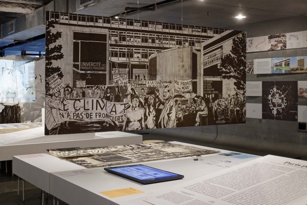 Une fresque fictionnelle imaginée par les participant·es à Vers Paris 2050.