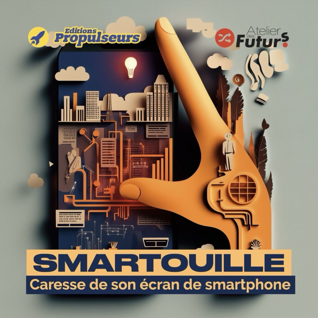 Image d'une caresse de téléphone illustrant le néologisme "smartouille".
