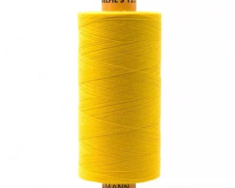 Bobine fil à coudre 1000m tout tissus Amann Belfil - Jaune FUS607